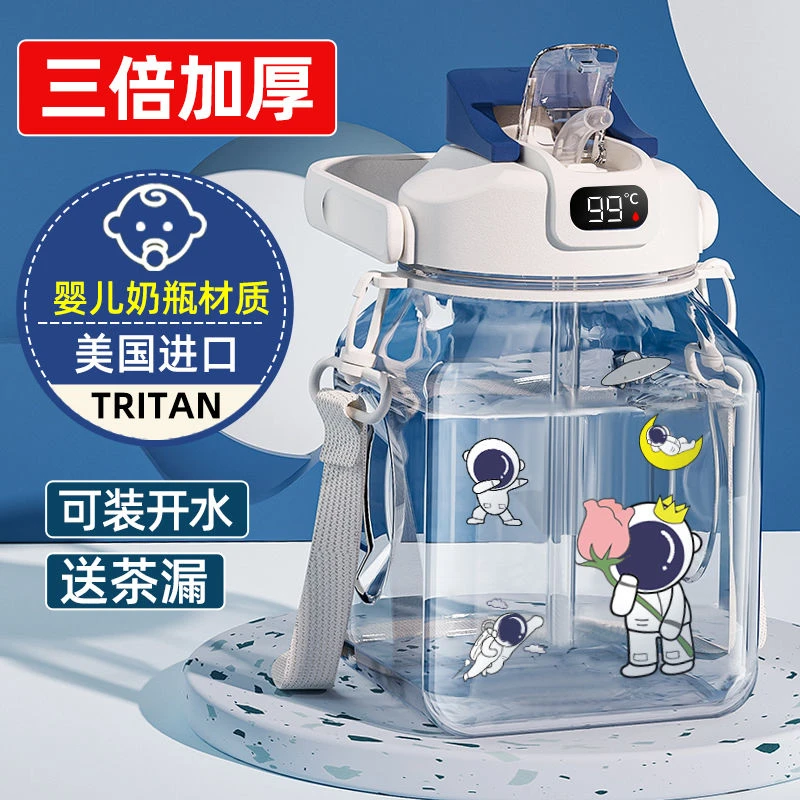 新款大肚杯2024款大容量女士专用吸管水杯高颜值防摔吨吨杯耐高温
