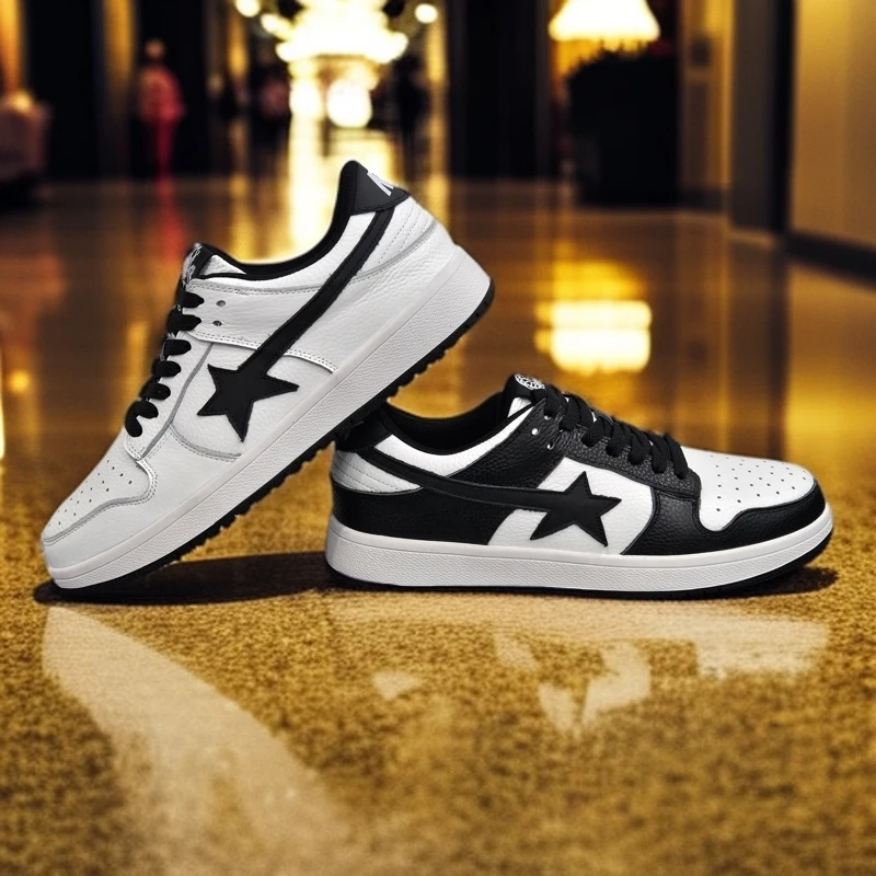 2024秋季新款百搭潮流韩版板鞋时尚低帮休闲鞋男士潮流运动小白鞋