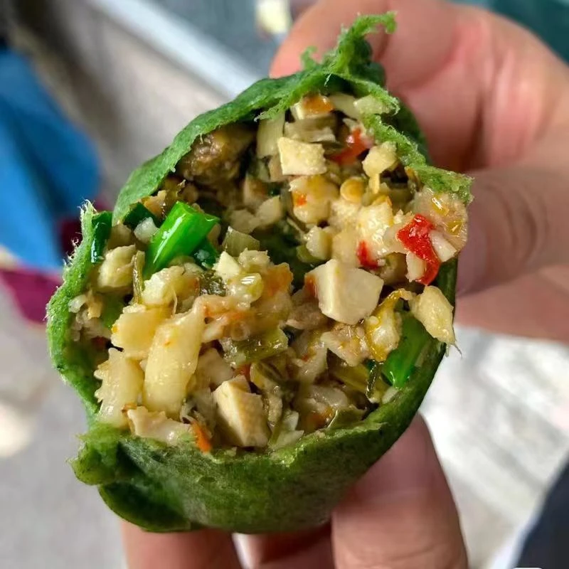 顺丰包邮农家清明果粿艾叶青团子粑粑米浆手工做肉笋腌菜豆腐干馅