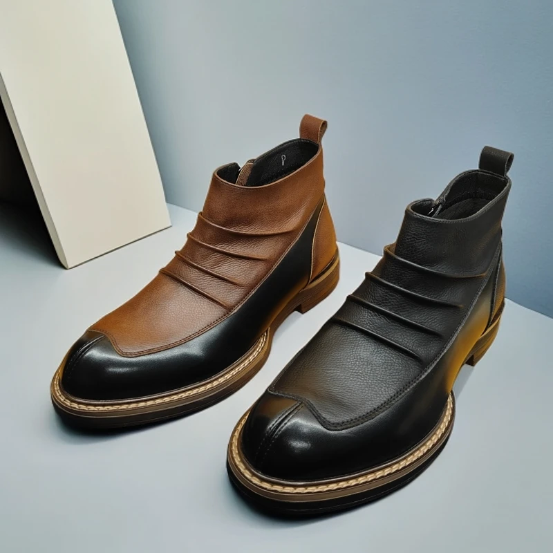 2024年新款男士休闲皮鞋