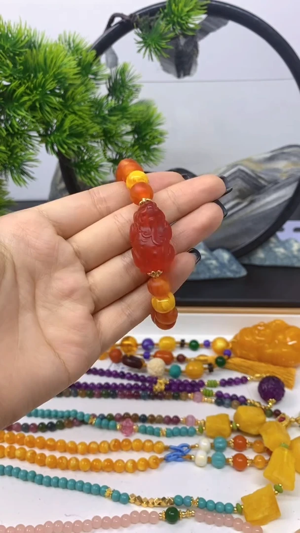 【闪购商品】蜜蜡手链未镶嵌手串S362