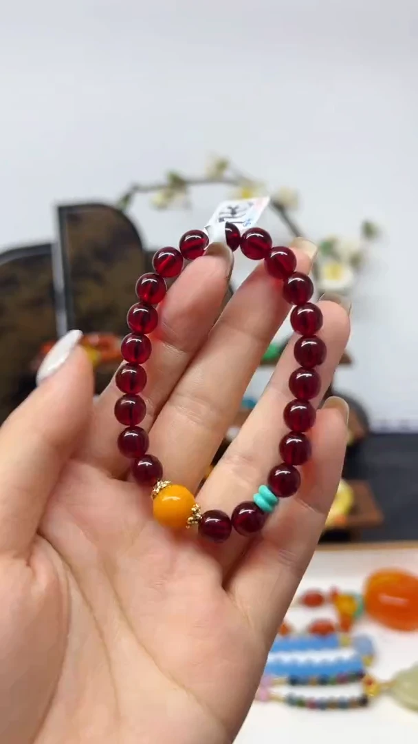 【闪购商品】血珀手串未镶嵌手串S426