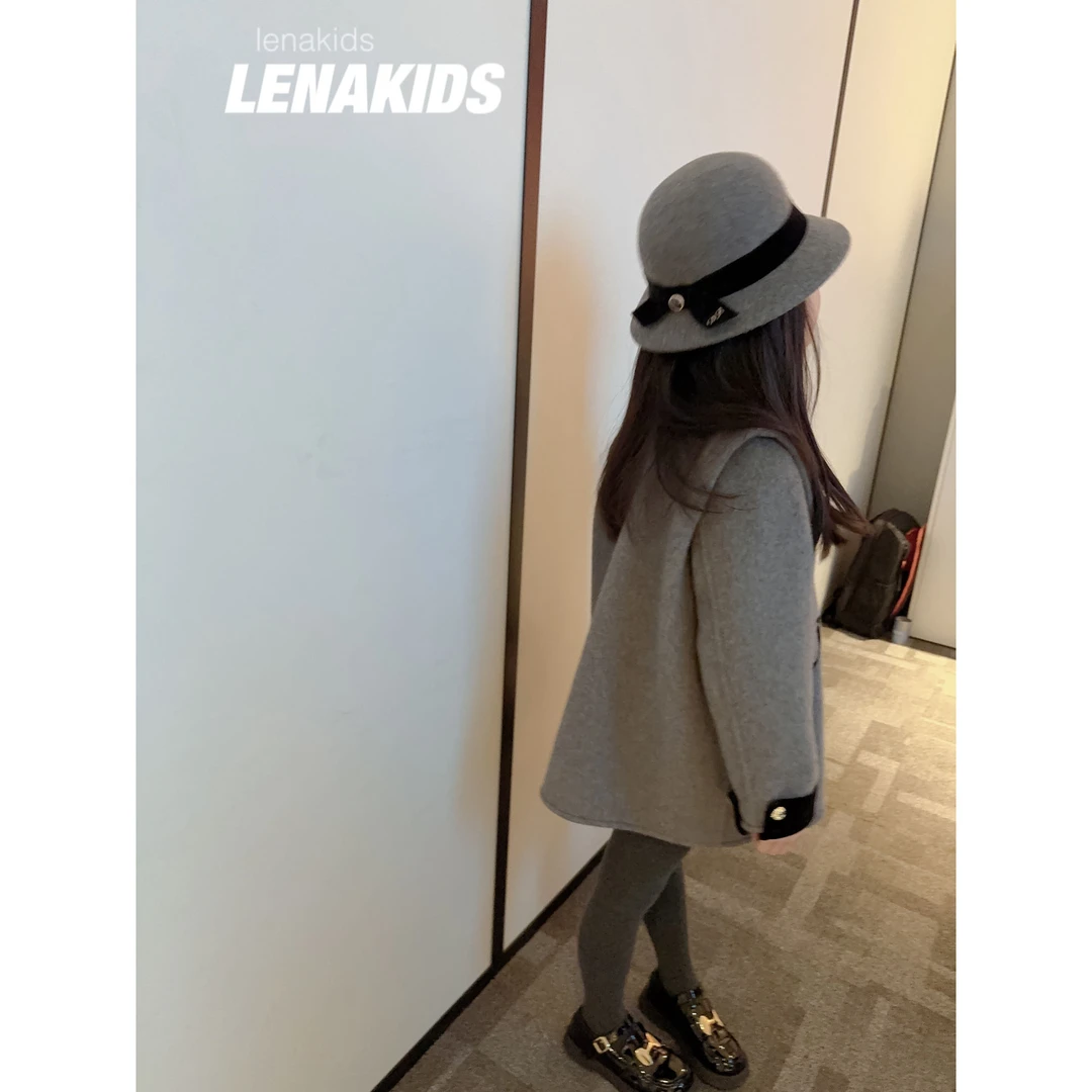 Lenakids【双面70羊毛·气质亲子大衣】重工汉时髦服大衣23122801