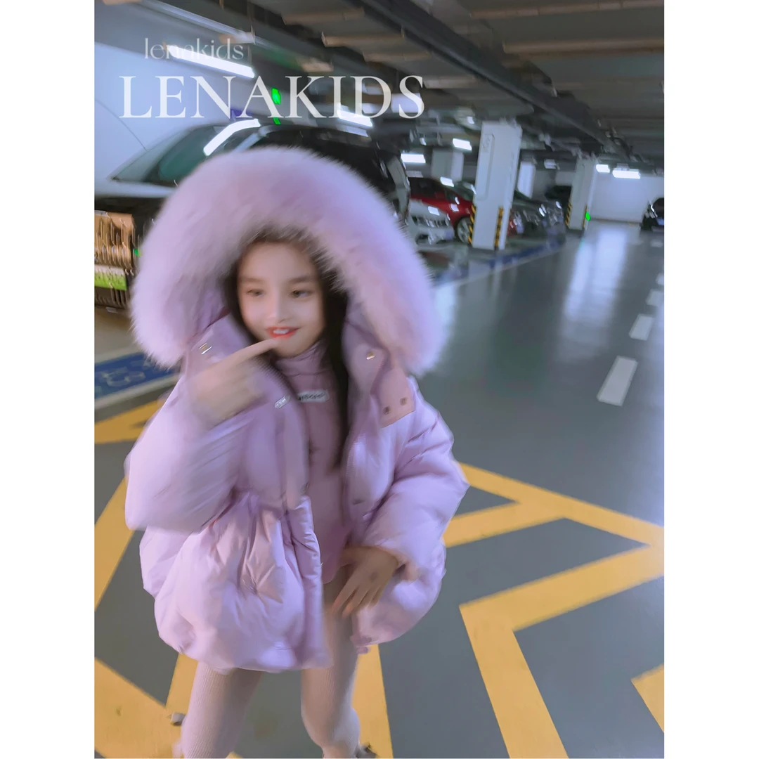 Lenakds【现货·狐狸毛大毛领·90白鸭绒·亲子】羽绒服23100801