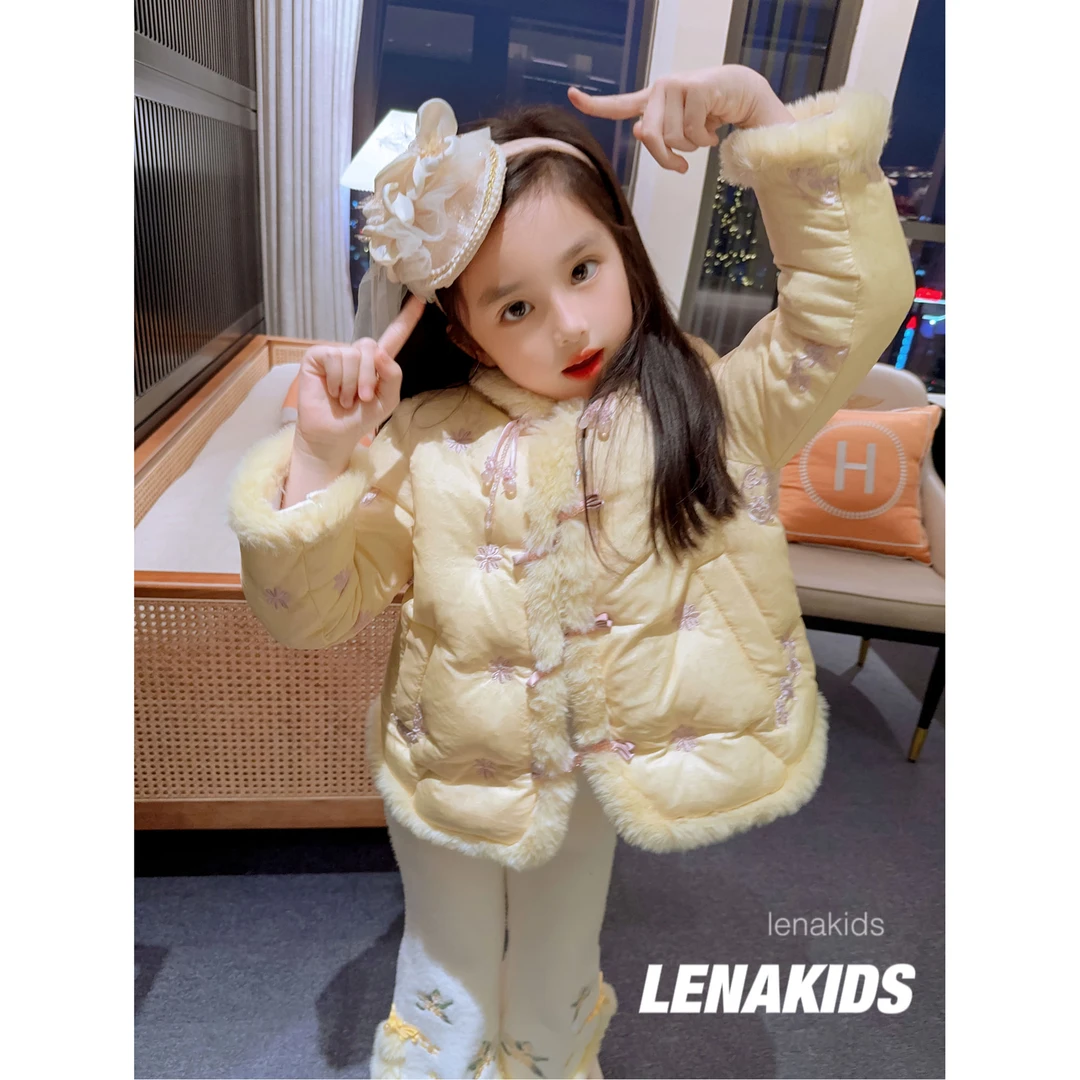 【现货】Lenakids【新国风·90白鸭绒】气质中式女童羽绒服23112401