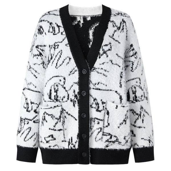 【婷婷专属】针织衫百搭开叉时尚设计感绵羊毛套头衫Y731307351