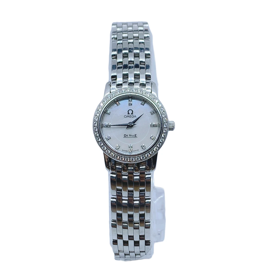 95新 Omega/欧米茄 蝶飞 女士石英腕表/22盘/后钻/66184