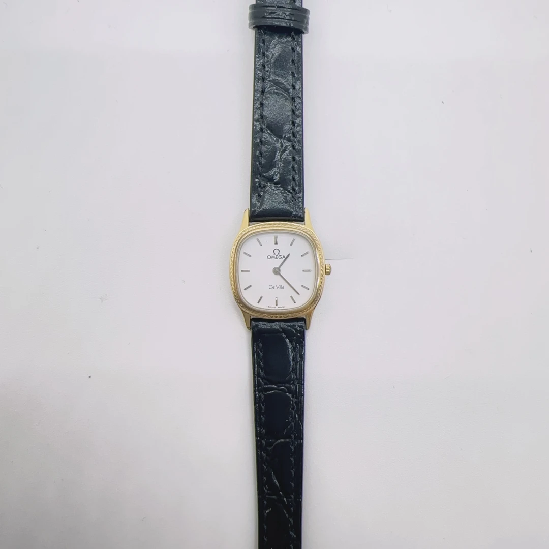 95新 Omega/欧米茄 70173/蝶飞系列/女士石英表/21盘/带扣后配