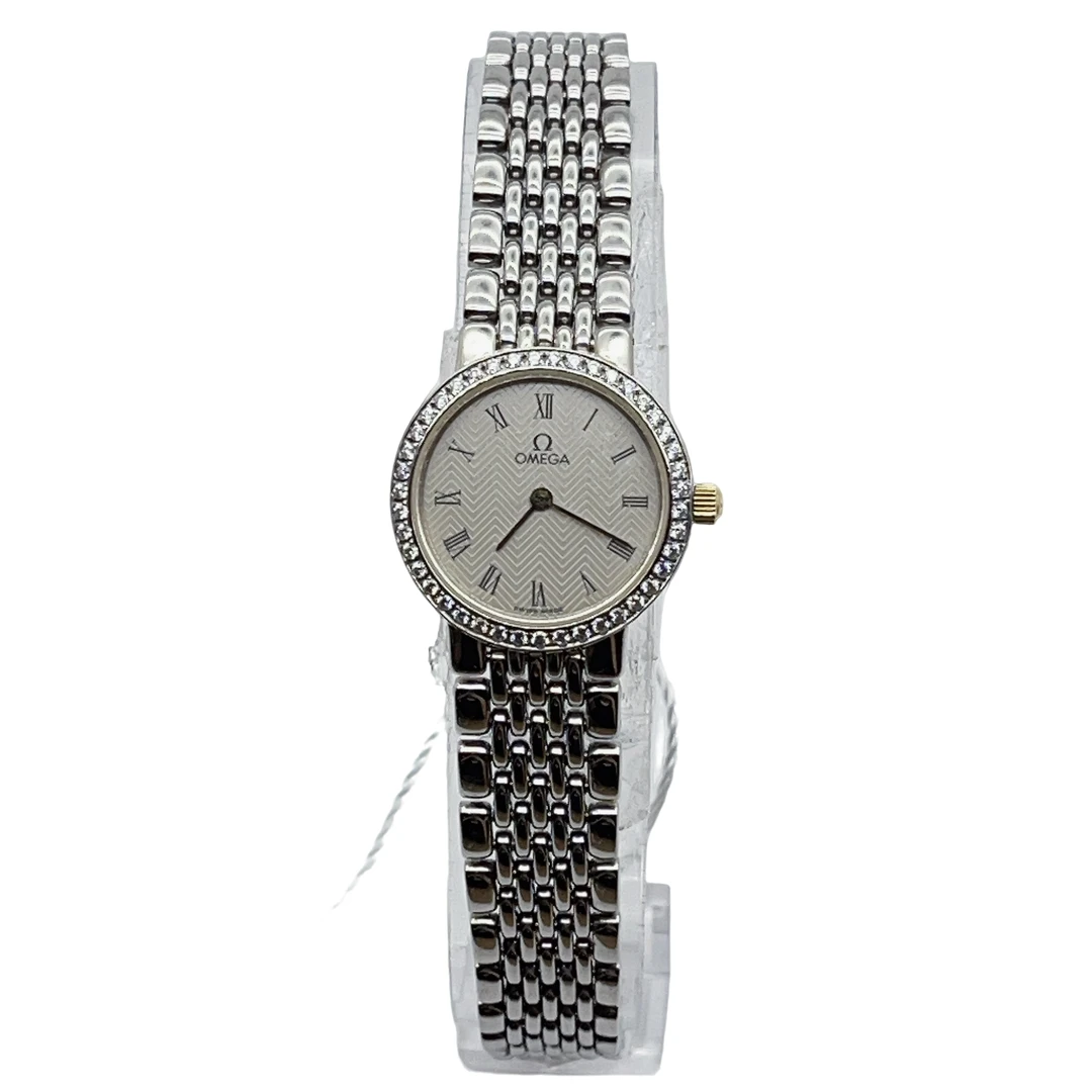 95新 Omega/欧米茄 95013/A蝶飞女士石英表/22盘/后钻