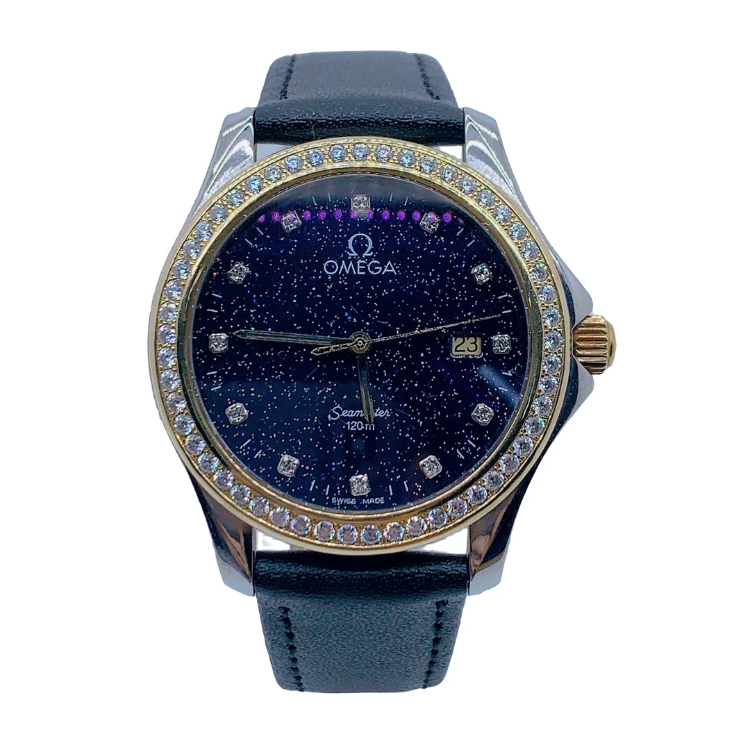 95新 Omega/欧米茄 70108/B海马石英腕表/28盘/带扣后配/后钻盘