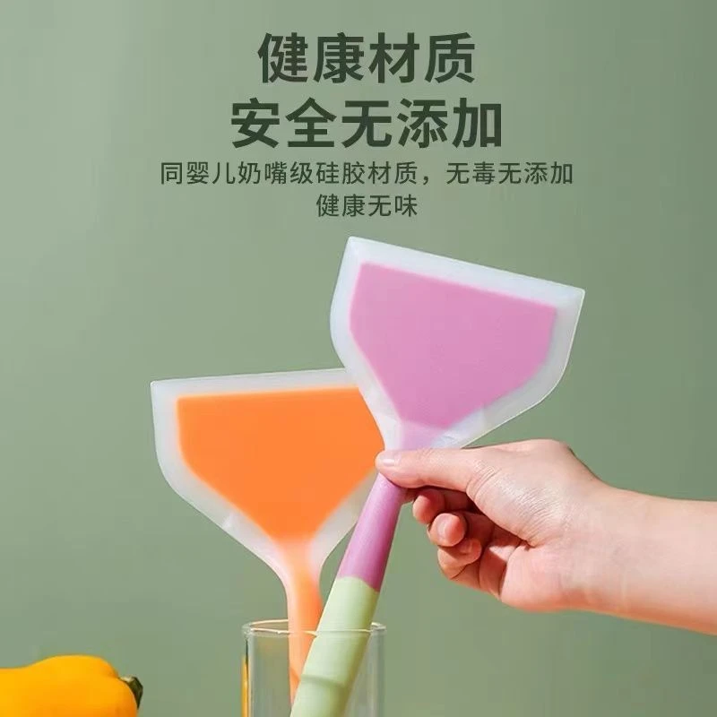 耐高温烙饼硅胶铲子不粘锅铲玉子烧锅铲硅胶炒菜铲子厨具煎饼煎铲