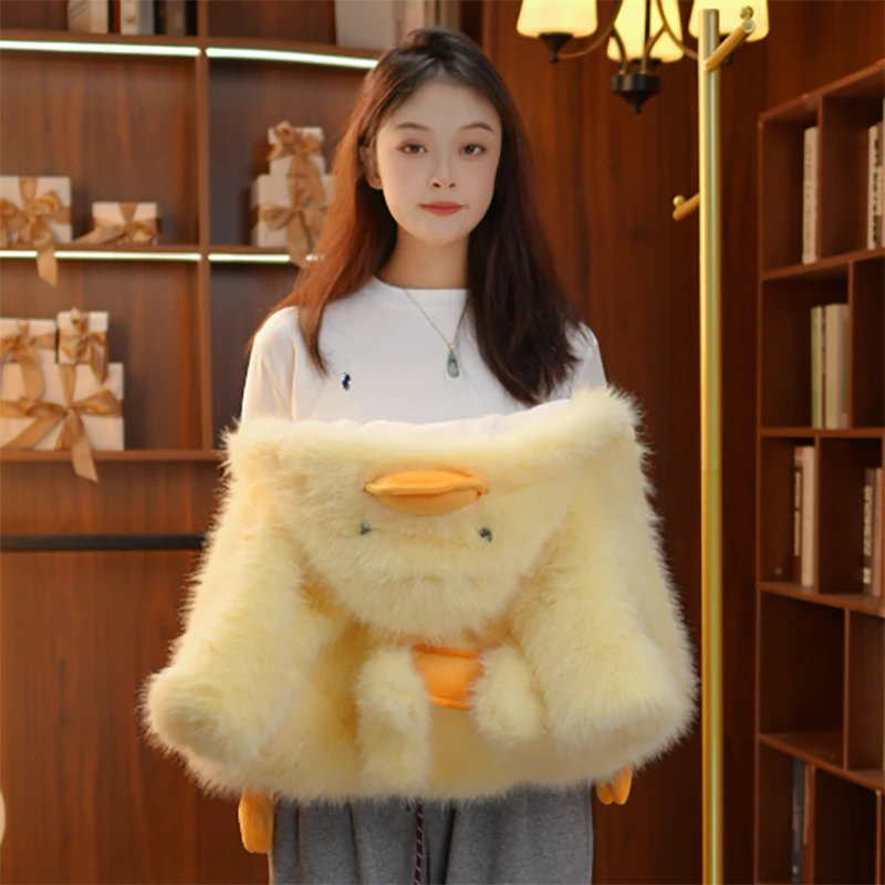 gl冬款提前购设计师高定大鸭毛毛衣可爱帅气保暖草草外套