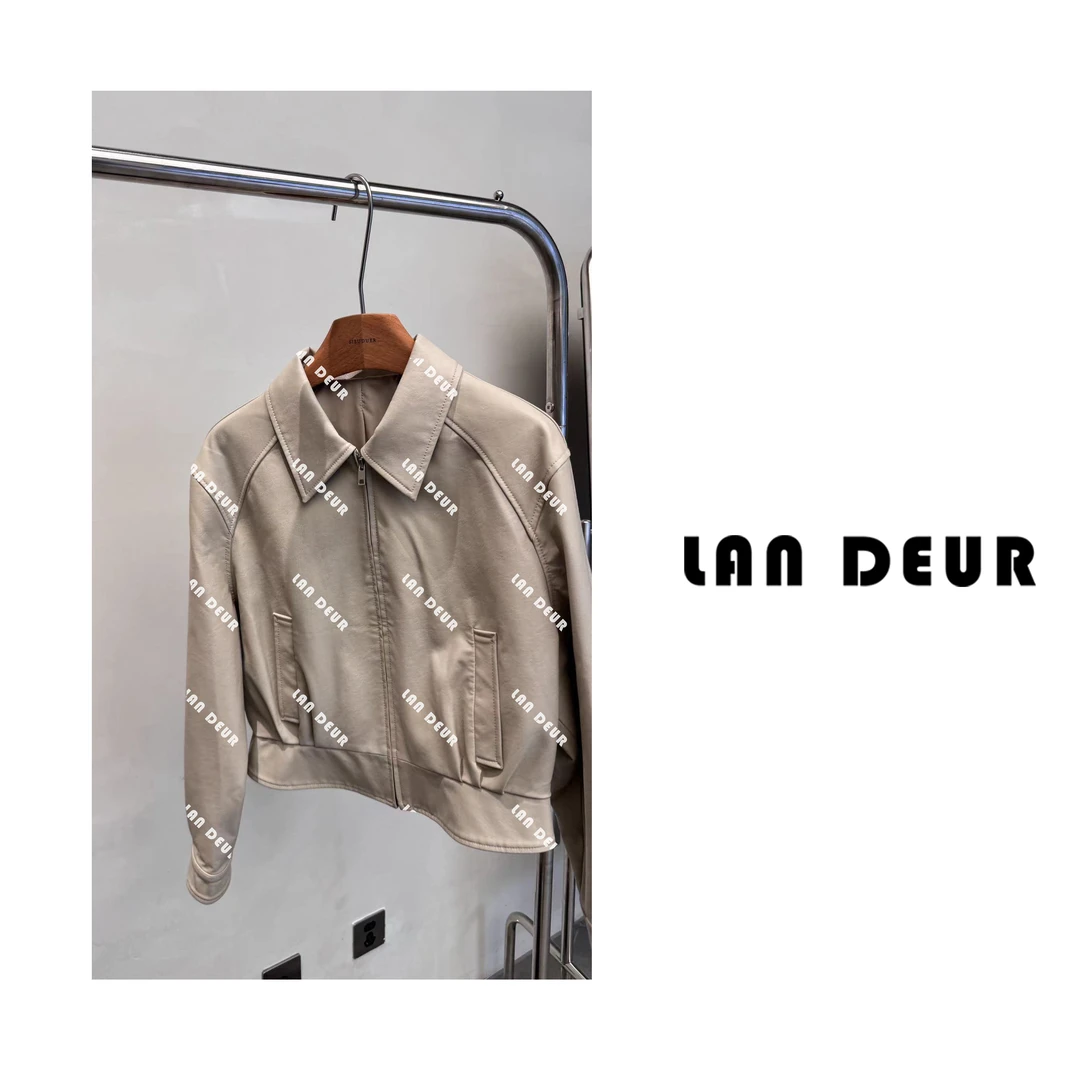 JIUJIU【小甜豆】通勤百搭经典休闲皮衣0823-10302