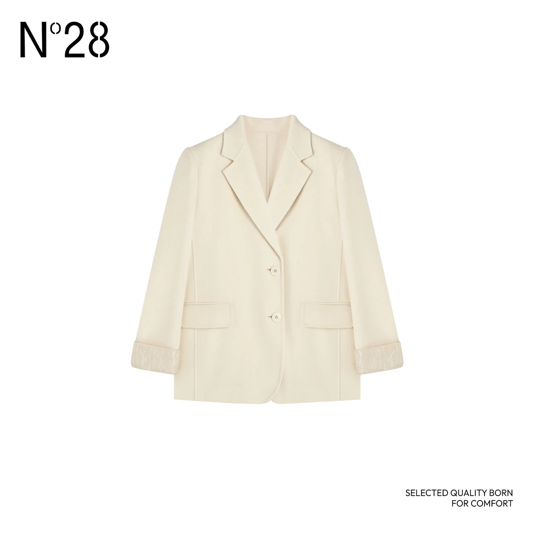 【小小莎专属】N°28毛呢外套女羊绒大衣2024冬季双面呢大衣8A51D677