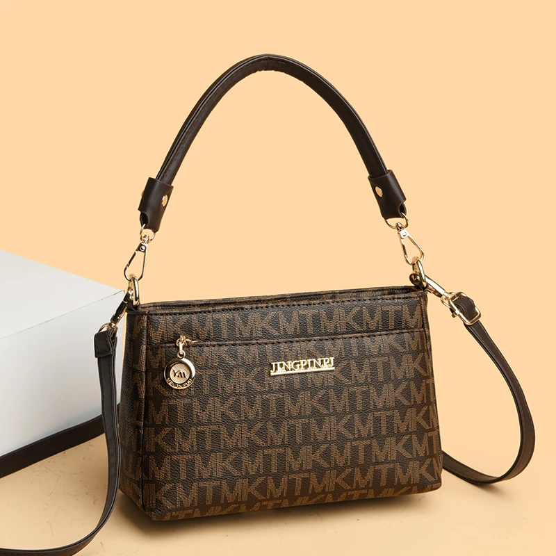 爆款正品真皮女包中老年妈妈包时尚百搭单肩包女士包包软皮斜挎包