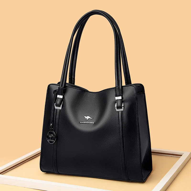 爆款正品包包休闲大手提包中年妈妈包气质女士包包软皮单肩腋下包