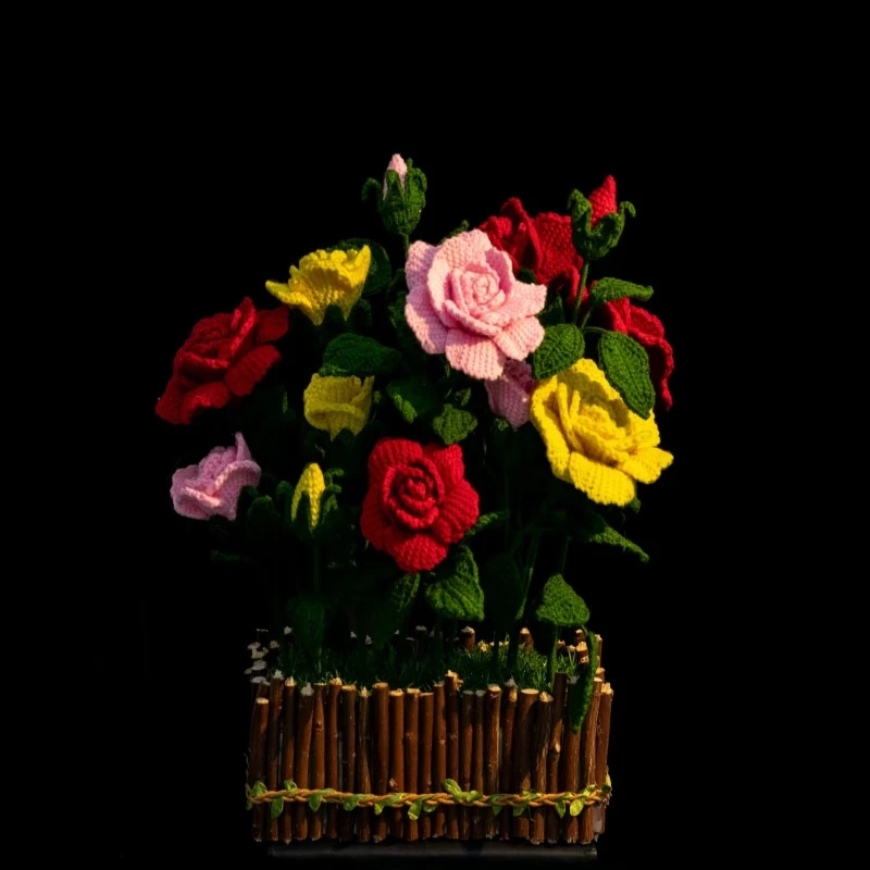 瑞宝手作 月季花 蓝蝴蝶教程（分销）