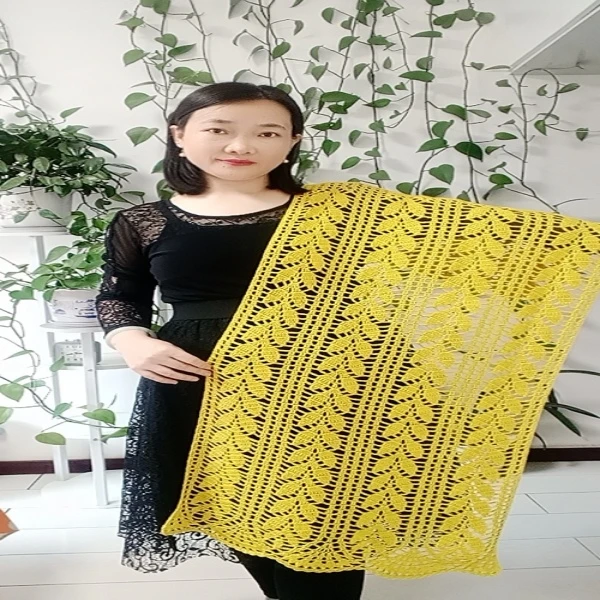 黄金满地披肩教程