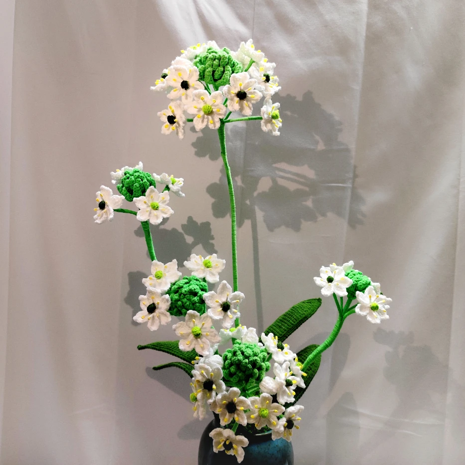 巧巧手作的天鹅绒手钩花视频教程