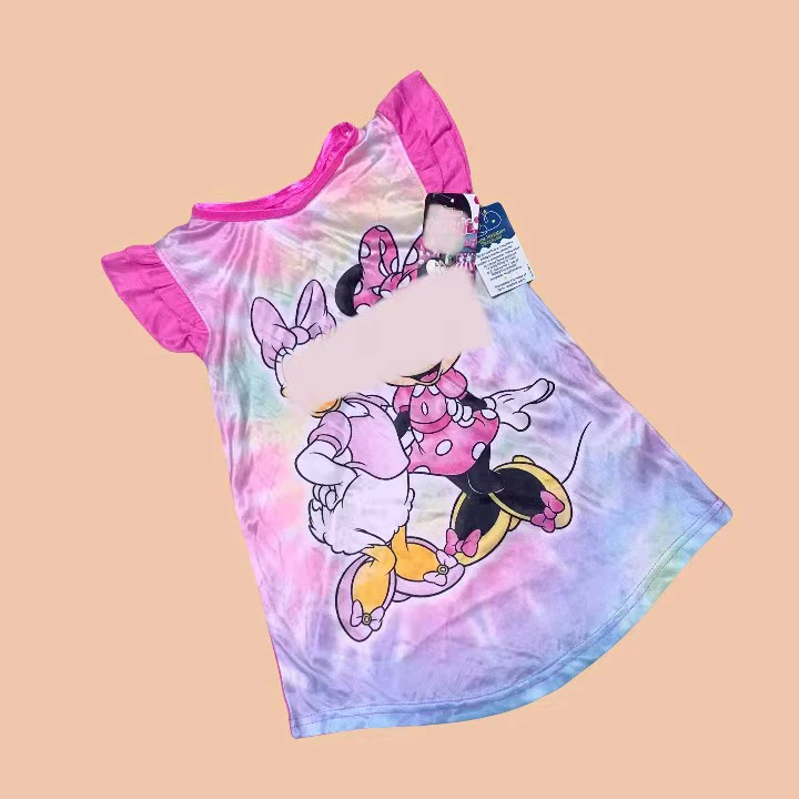 【迪家】涩感面料炫彩老鸭与米泥家居裙睡裙短款连衣裙