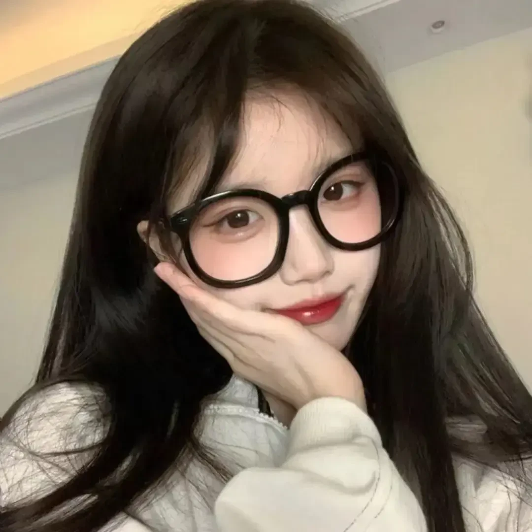 24款早八素颜百搭神器0-600度近视眼镜潮流大框日系黑框女防蓝光.