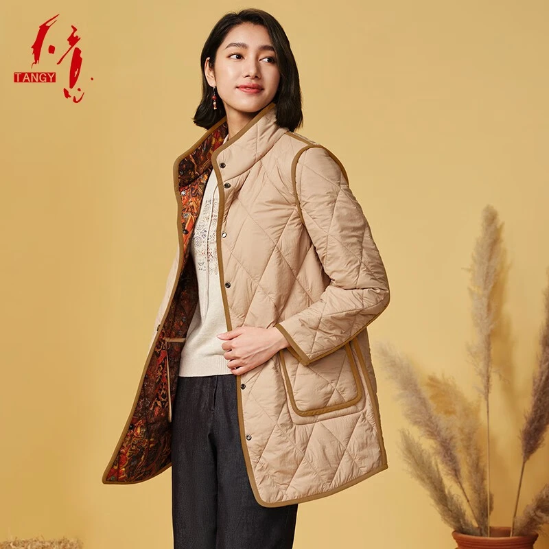 天意2023秋冬新款商场同款名族风棉衣2234036