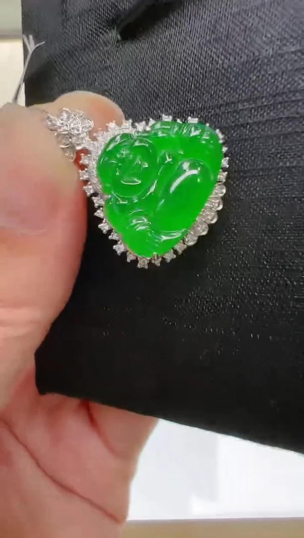 【闪购商品】翡翠吊坠(不含链)18K金镶嵌团购多样性发货拍一付一