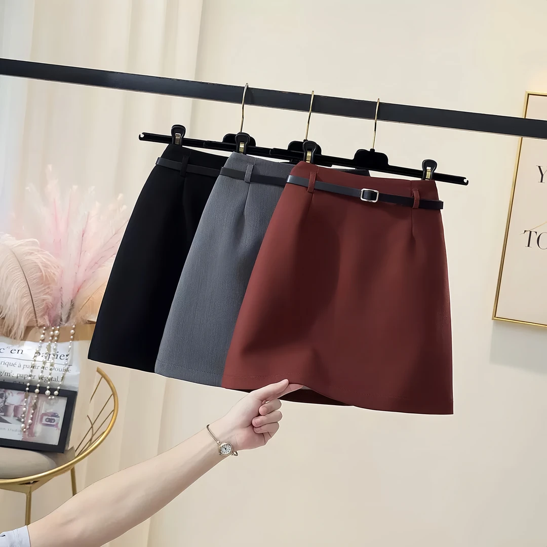 （送腰带）秋冬通勤百搭半身裙西装短裙女秋季新款a字气质时尚显瘦
