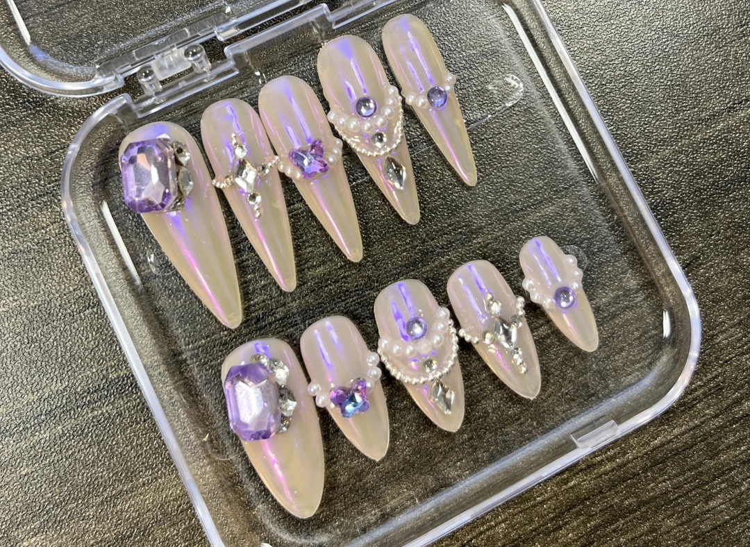 【月光人鱼公主】珍珠项链纯手工穿戴甲