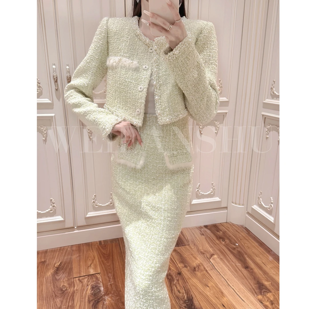 我是凡舒～【淡颜天菜】小香风套装名媛两件套早秋气质秋装