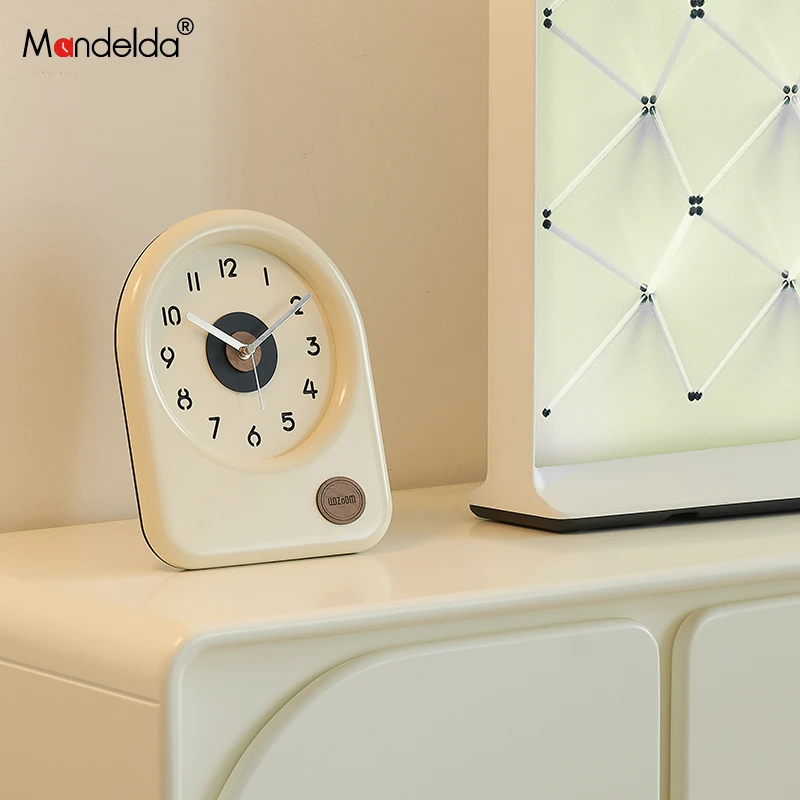 Mandelda家居客厅台式座钟简约装饰品玄关电视柜高端大气桌面摆件
