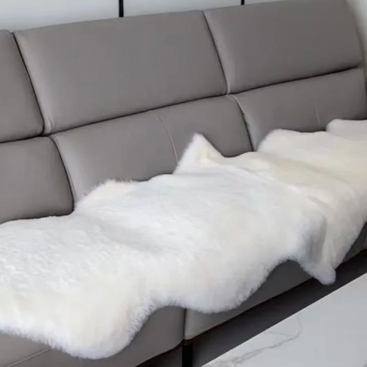 澳洲进口皮毛一体短绒多功能客厅沙发阳台汽车家用垫