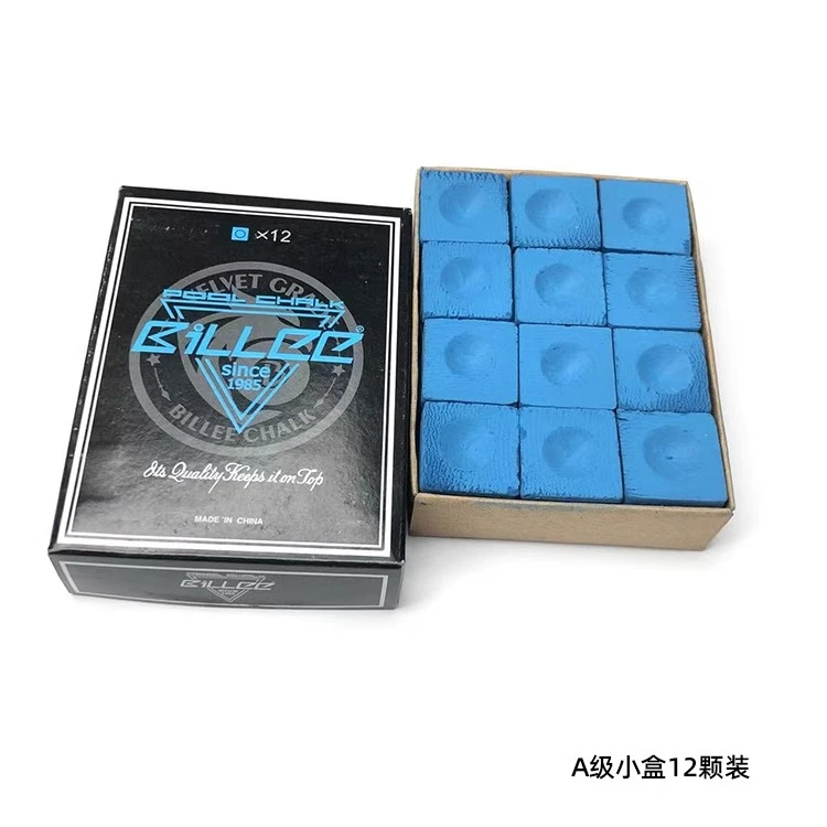 BILLEE比利巧克粉台球杆擦粉蓝色绿色油性干性球房用枪头粉