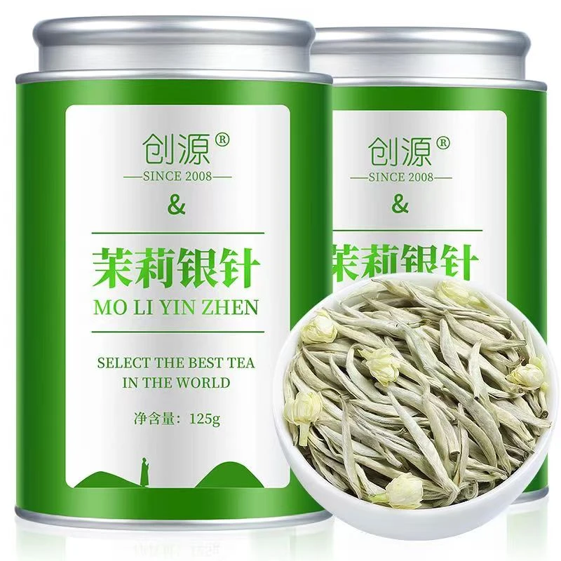 【全芽头】特级茉莉银针2025新茶特级茉莉花茶嫩芽特级银针罐装花香