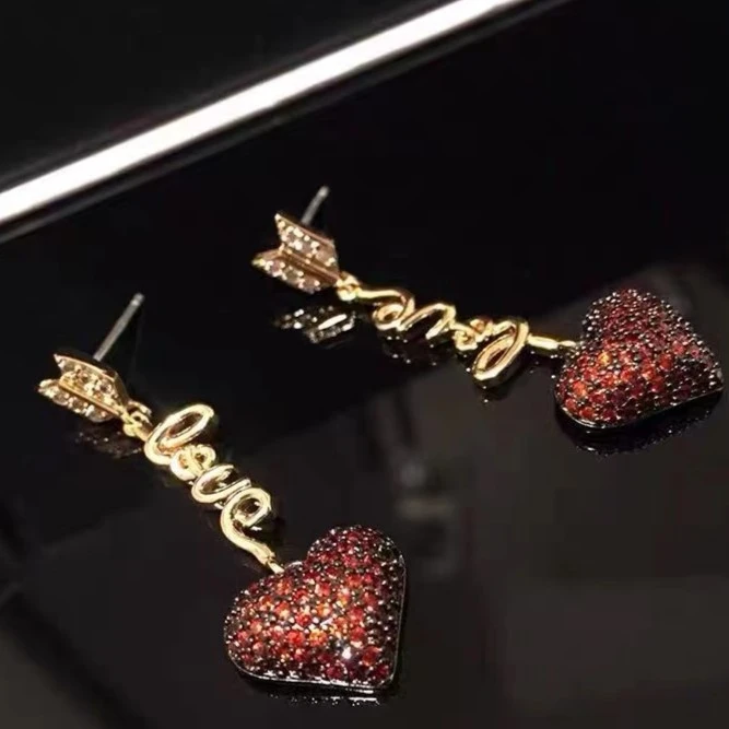 铜合金耳饰 【柠月如风】百搭轻奢简约款耳环女5720