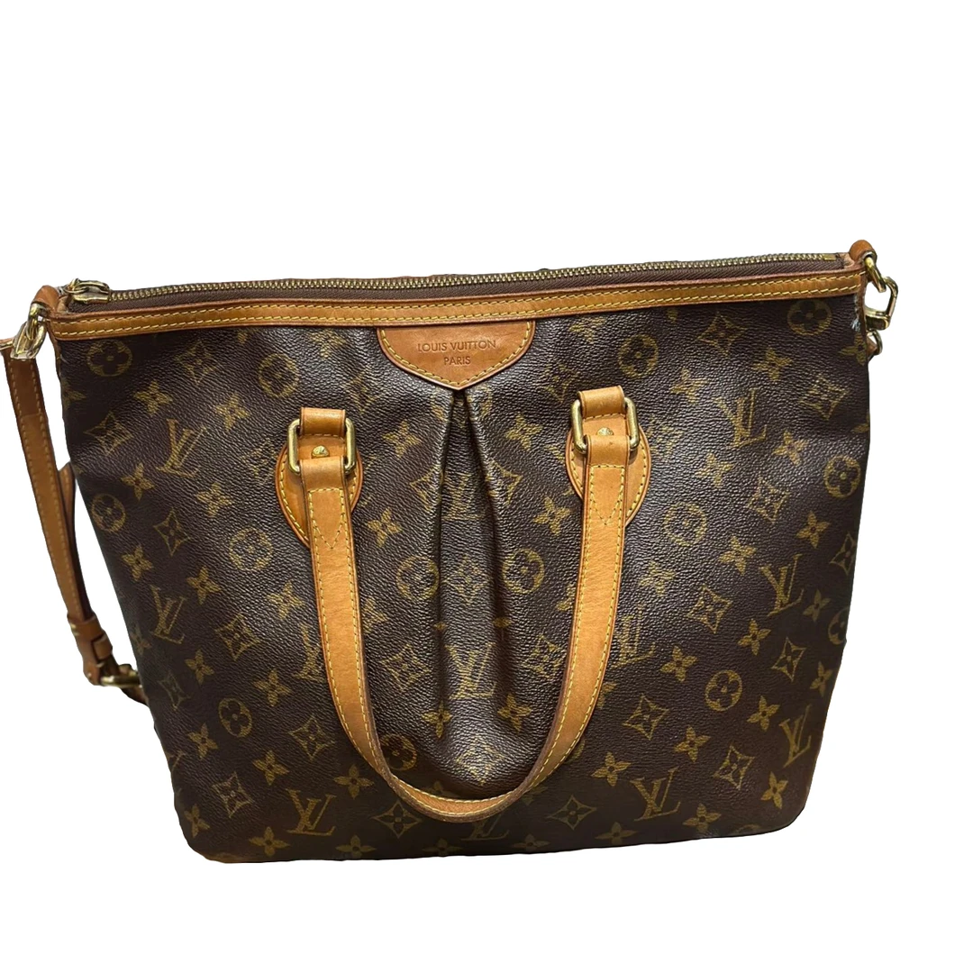 90新 LouisVuitton/路易威登 palermo 老花派拉蒙 小号 肩带款