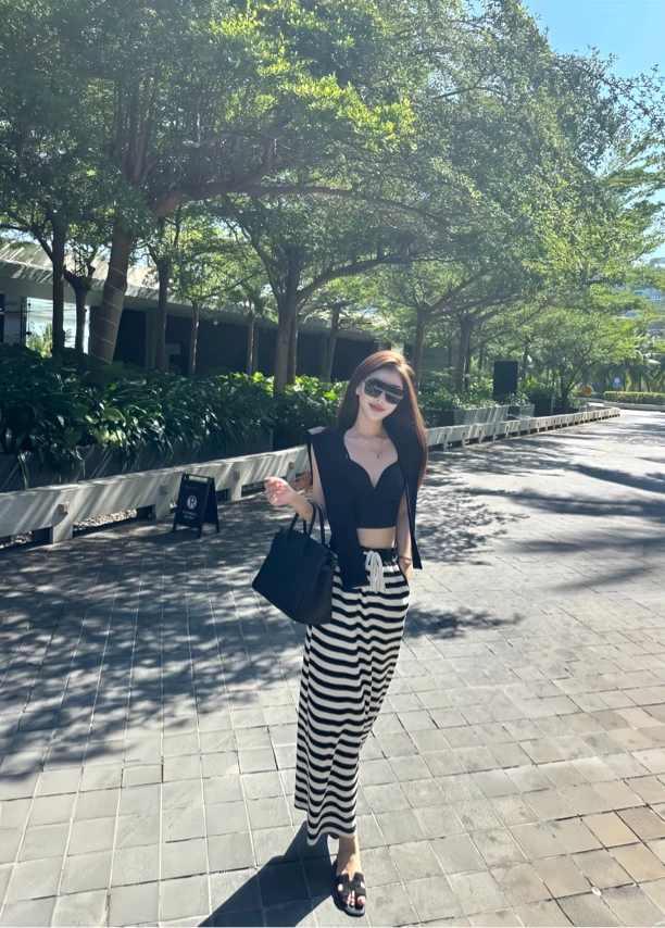 【粥粥高级定制】Oreo奥利奥松弛系带半身裙