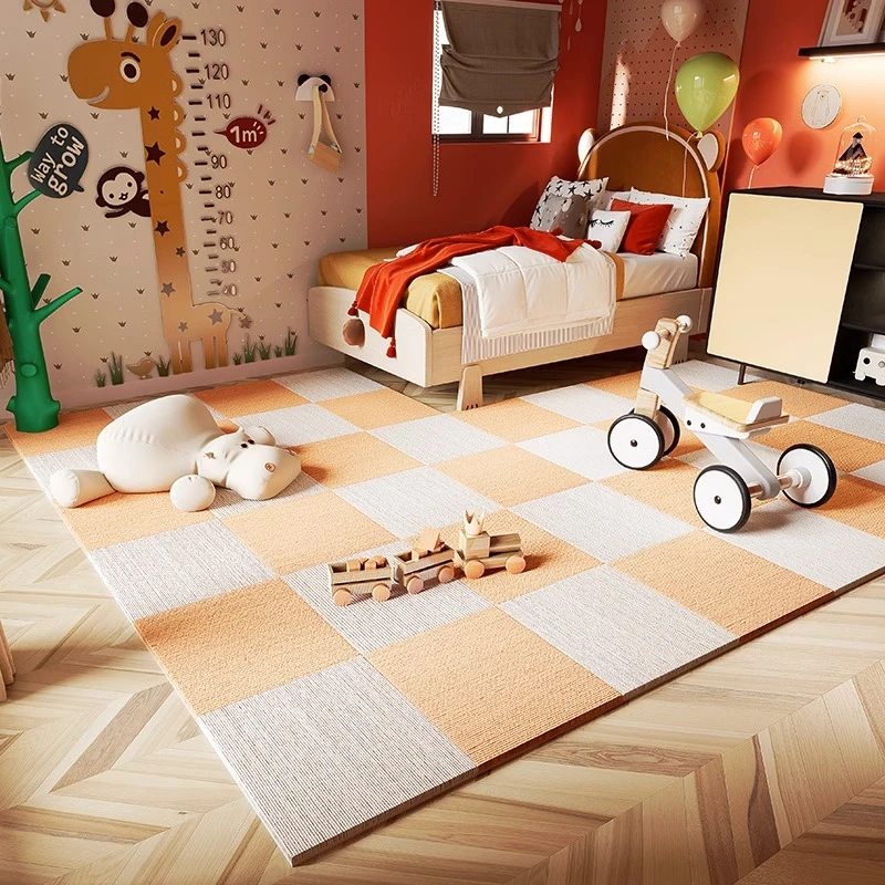 儿童书房卧室房间阅读区环保自粘耐脏防滑加厚隔音拼接地垫地毯