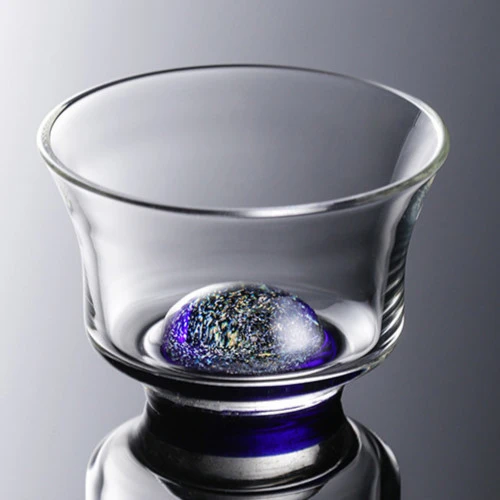 禾器星空斑斓系列品茗杯耐高温玻璃高档品茶杯斗笠杯雅杯达杯清杯