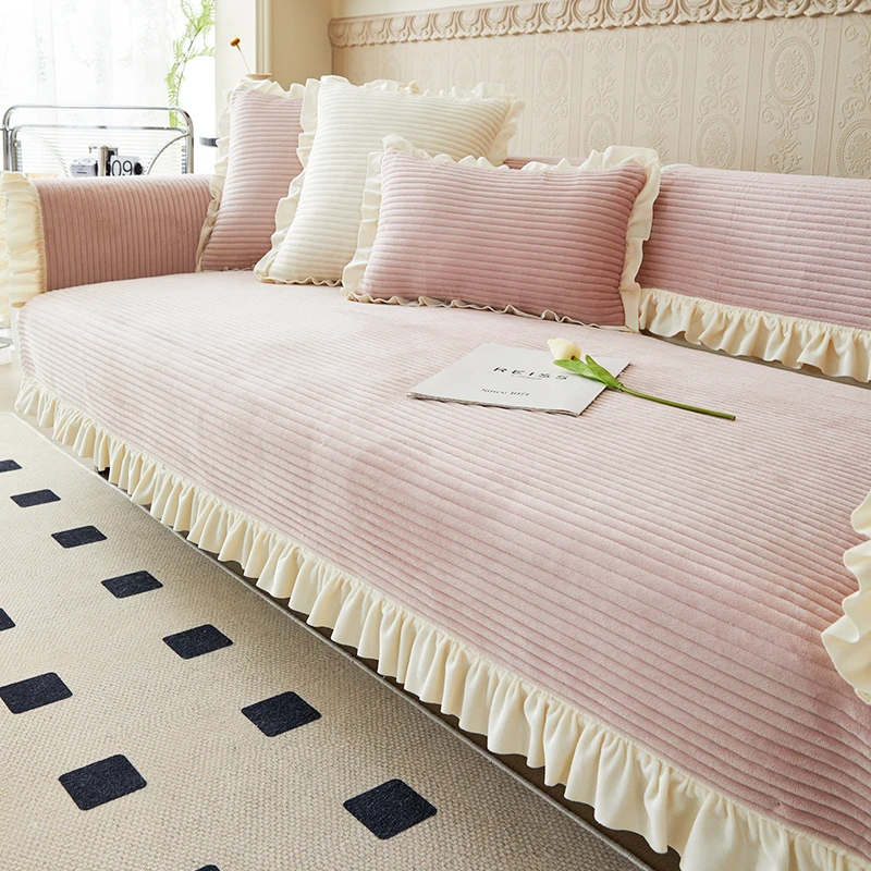 沙发垫子四季通用毛绒坐垫沙发套罩加厚冬季新款沙发防滑垫