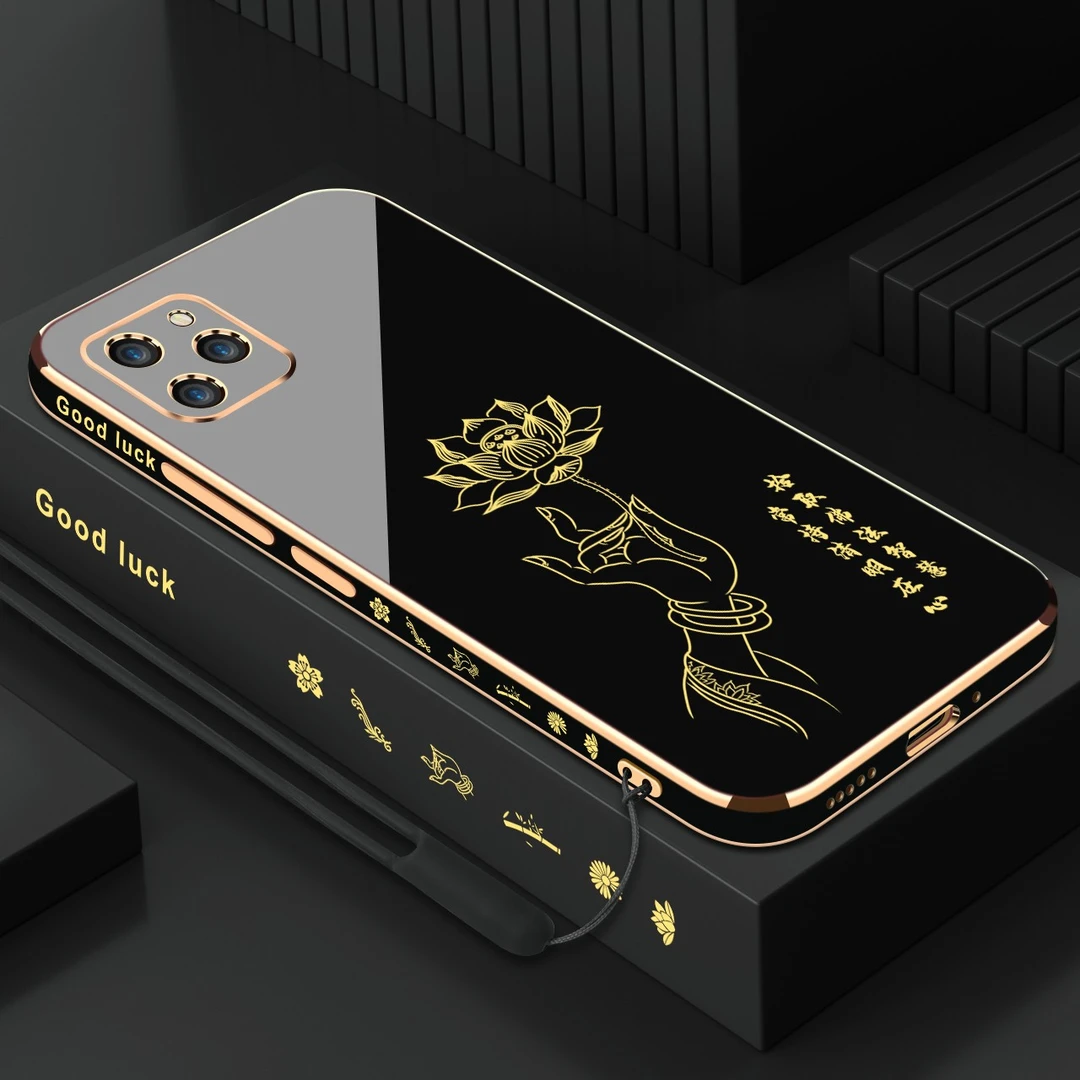 佛手莲花适用荣耀60se手机壳【侧边图案+镜头保护+送挂绳】