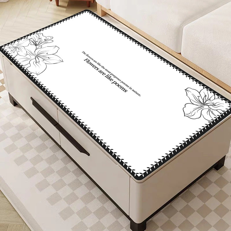 防水桌布防油茶几垫免洗防烫方形电视柜垫防划餐边柜台面茶几桌垫