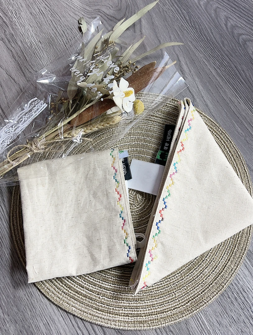 【七彩绣】汉麻双层洗脸巾 擦嘴巾