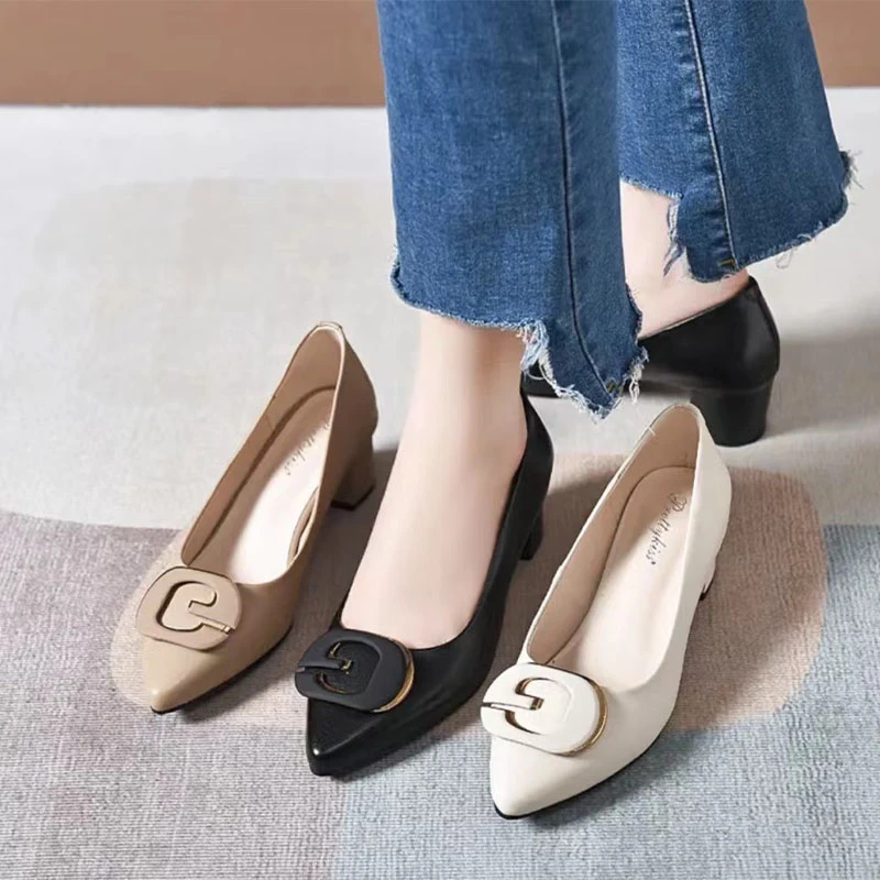 【翘颜品牌】高级设计感舒适百搭软底时尚防滑女小单鞋2287