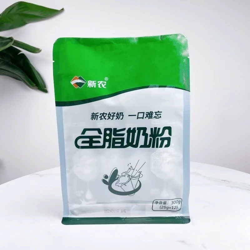 新疆新农300g独立包装纯奶粉配料只有生牛乳的全脂奶粉