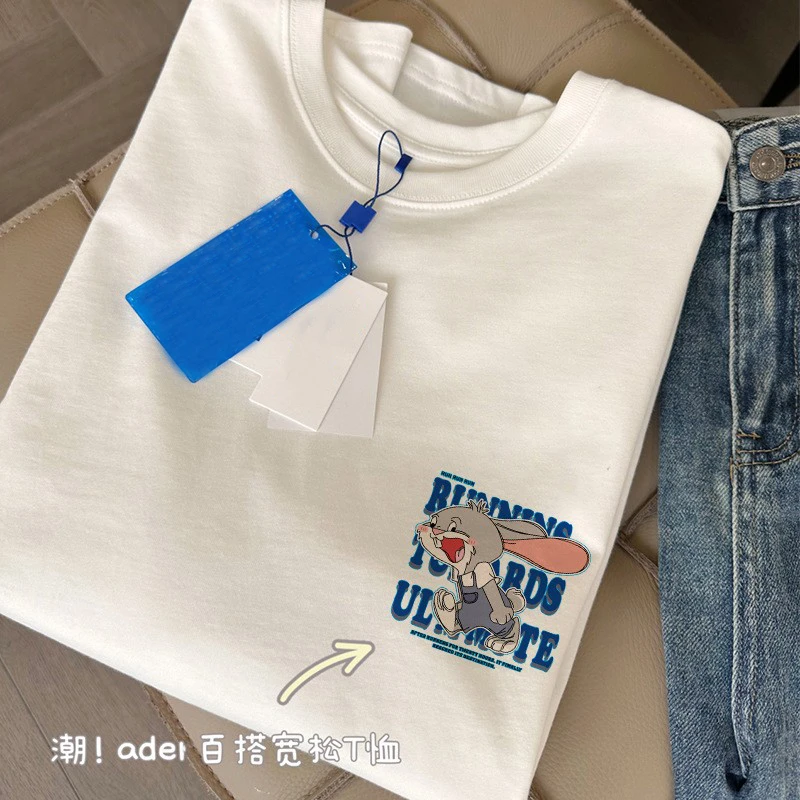 宽松t恤女夏季正肩女装2025年新款纯棉短袖上衣大码半袖女士夏装