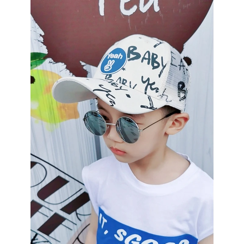 儿童遮阳帽男童潮流棒球帽时尚鸭舌帽宝宝太阳帽棒球帽儿童1-3岁
