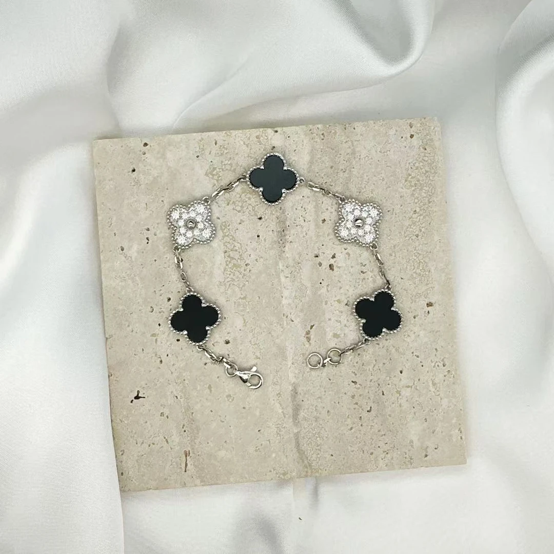 云珑铂金 铂金PT950 四叶草手链