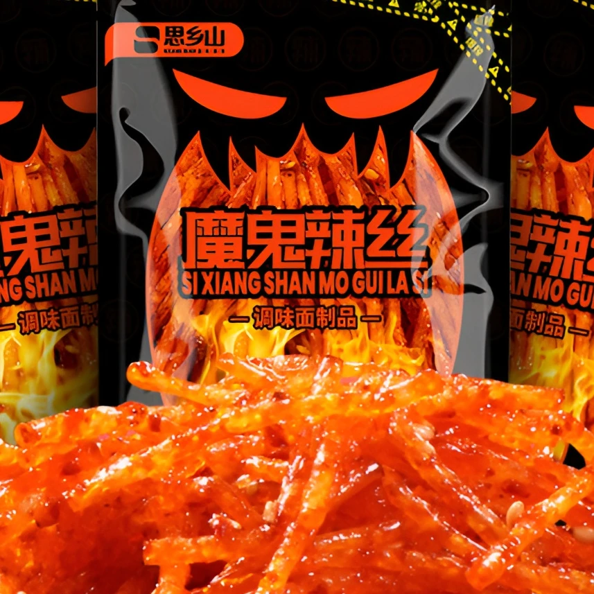 小包魔鬼辣丝爆辣零食小袋装湖南特产麻辣怀旧休闲办公方便