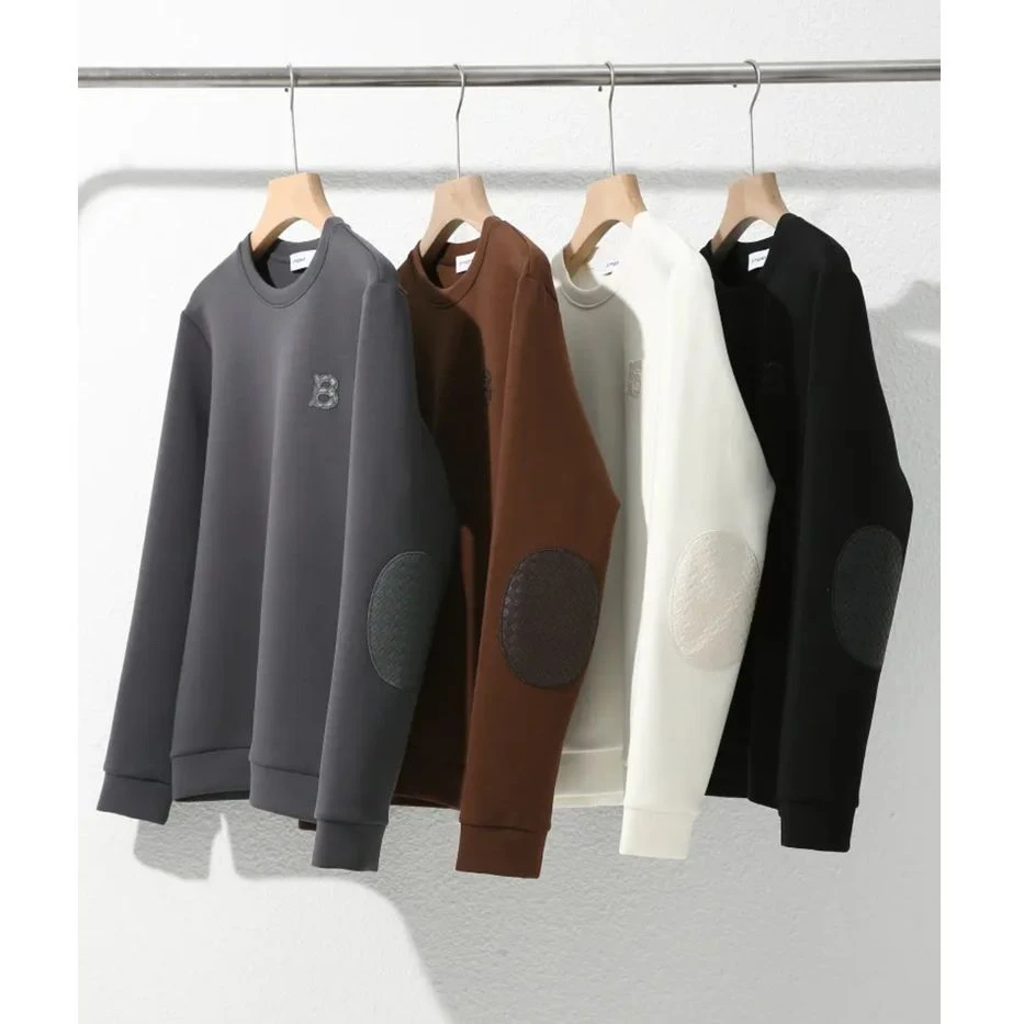 ITALY奢品！线下1698！秋冬男士AIR空气层高弹舒适情侣款套头卫衣